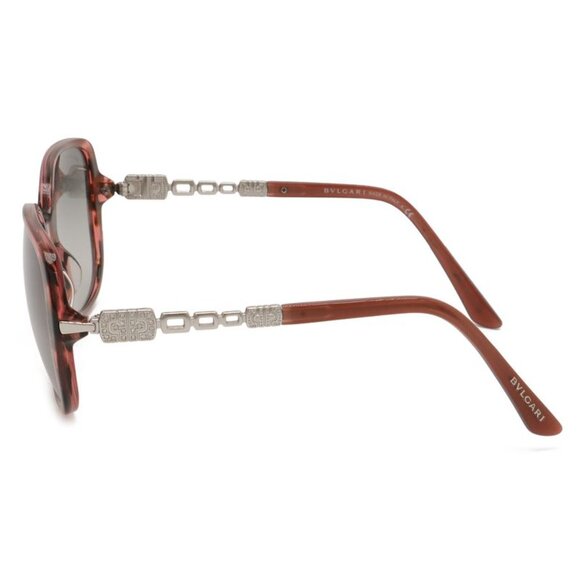 Bvlgari Parentesi Sunglasses Butterfly Shape Rhinestone Smoke Gradient Red main image 4